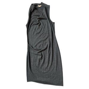 Helmut Lang Wool‎ Intermix Asymmetrical Cowl Neck Dress Small Sleeveless
